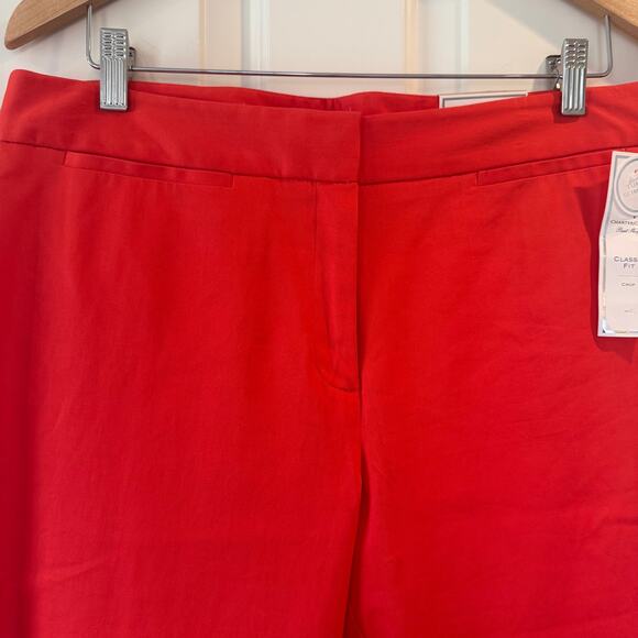 Charter Club Pant Shop Hot Orange Classic Fit Crop SZ 12 NWT - Picture 4 of 10